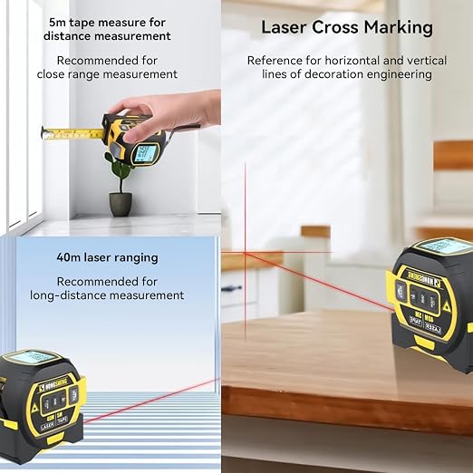The Ruler 3-in-1 Measuring Tape, Tools Tape Measure, 3-in-1 Rangefinder - Image 5