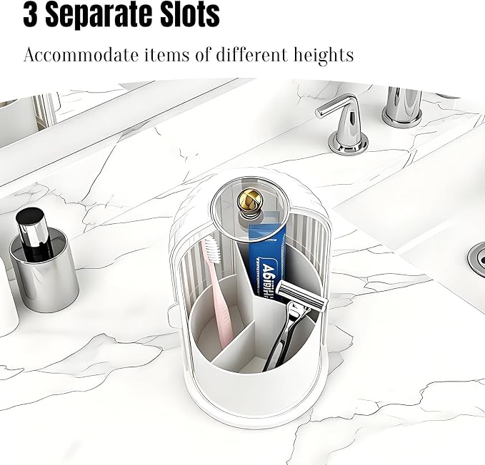 JEESA Dustproof Toothbrush Holder Organizer - Image 5