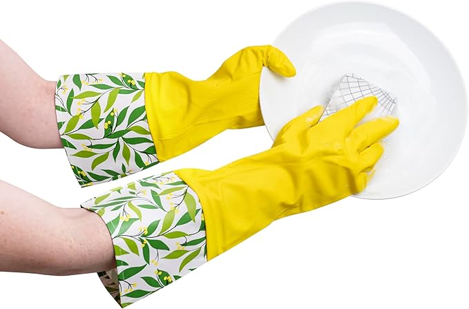 Evriholder Glam-Gloves Reusable Latex Dishwashing Gloves - Image 4