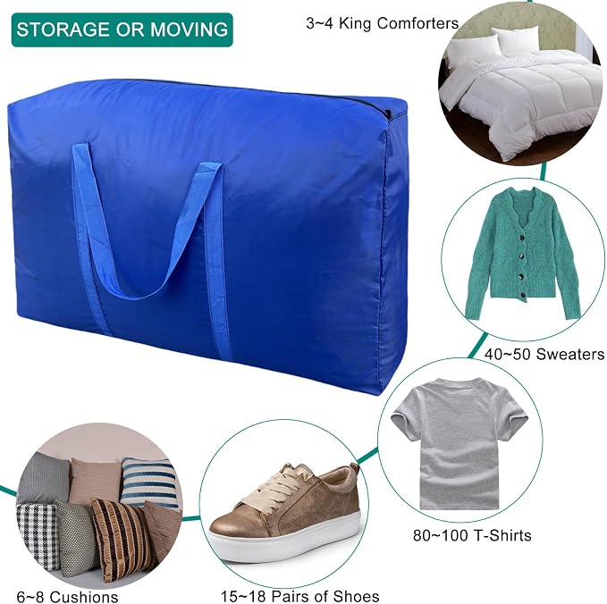 100L Extra Large Storage Bags, Big Moving Bags - Image 5