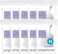 simplehuman Code N 200 Count Custom Fit Liners, Drawstring Kitchen Trash Bags by Unknown