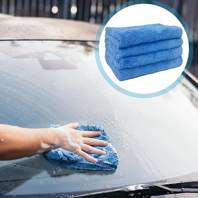 4 Pcs Extra Large Microfiber Cleaning Cloth, Lint and Streak Free - Image 6