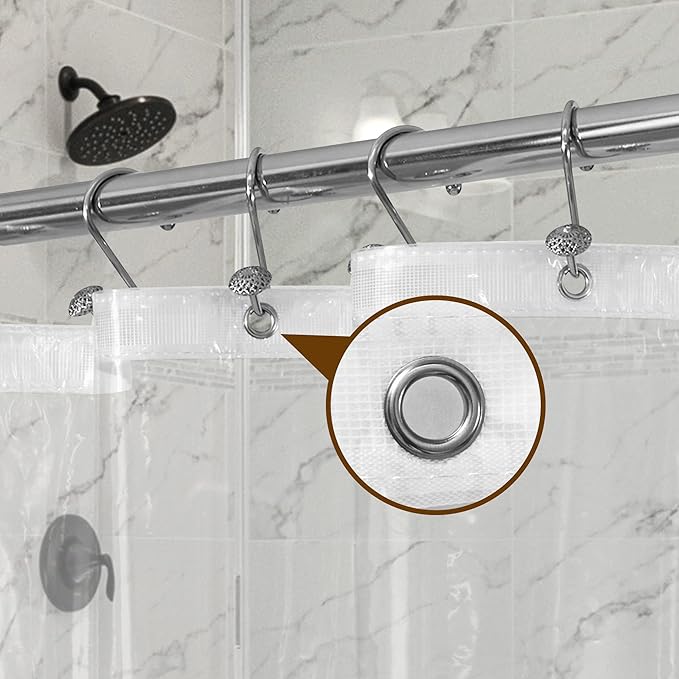 Barossa Design Oeko-tex Certified Shower Curtain Liner Standard Size - Image 6