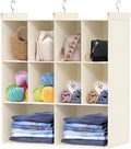 3 Tier Hanging Closet Organizer, 10 Compartments Dual Row Storage, 3 Sturdy by Ofiray-home
