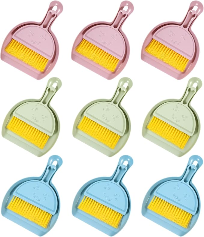 9pcs mini Broom and Dustpan Set Small Broom and Dustpan Set by Unknown