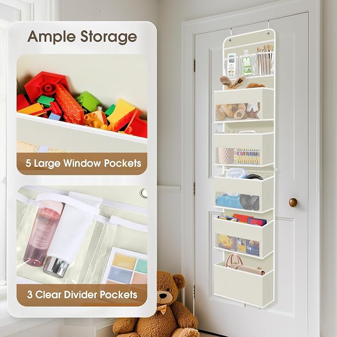 1Pack Over The Door Organizer Large Capacity Hanging Storage Room Organizer - Image 4