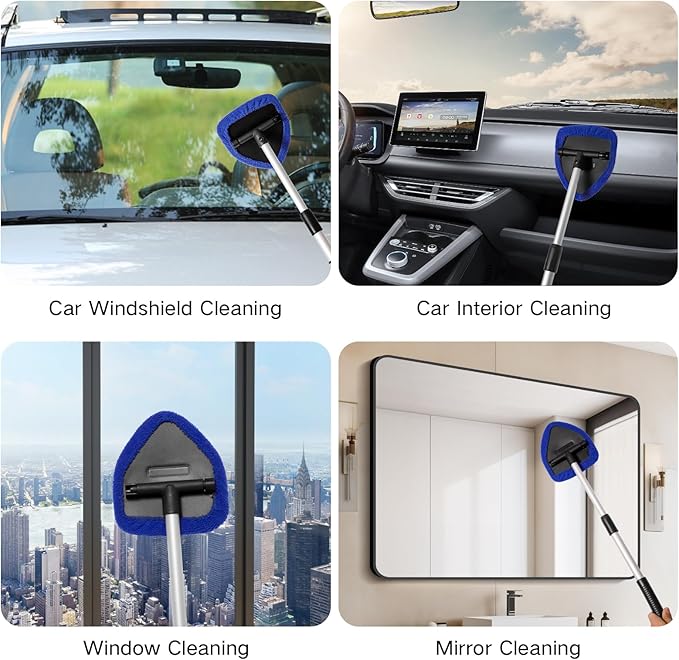 Qydipclin 11pcs Windshield Cleaner Tool, Car Window Cleaning Wash Kit - Image 6