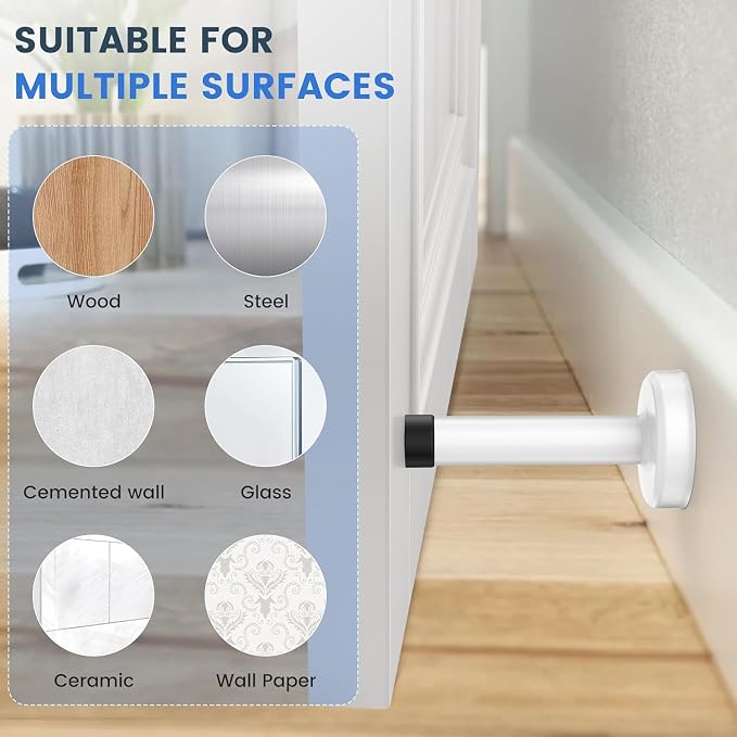 Door Stopper, No Drilling Wall Protection - Image 8