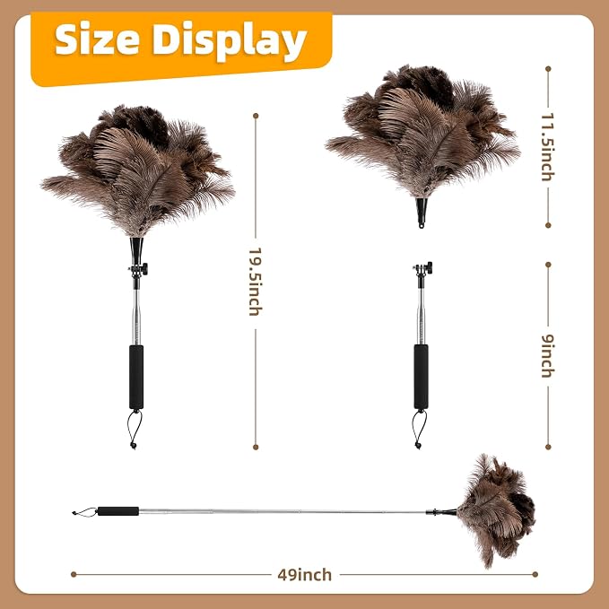 Extendable Ostrich Feather Duster - Image 4