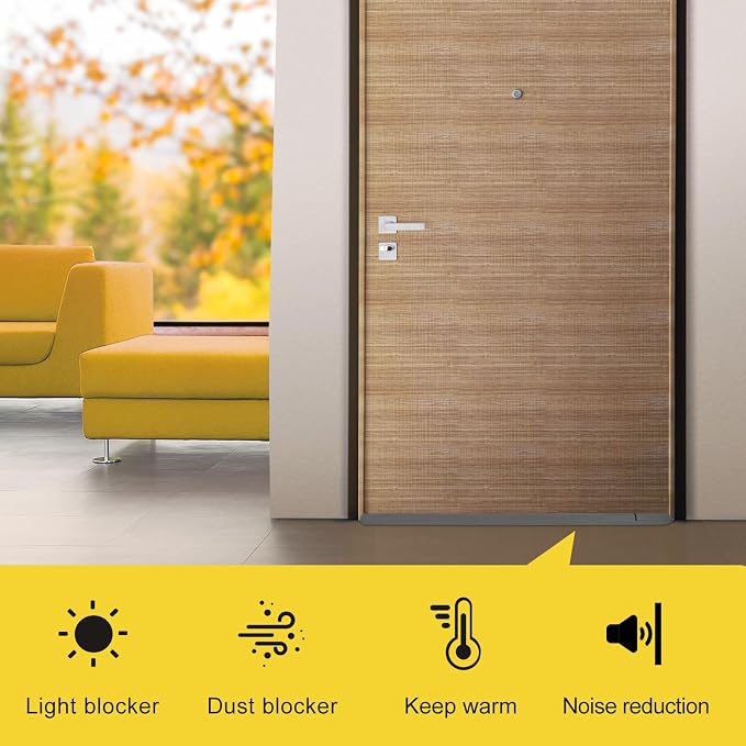 fowong Under Door Draft Stopper 30"-36", Adjustable Noise Stopper, Dust & Light - Image 6
