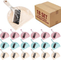Sliner 18 Pack Mini Dustpan Brush Set Small Broom Set Bulk by Sliner
