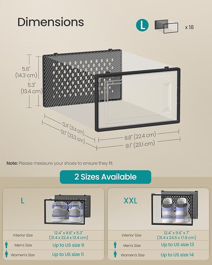 SONGMICS Shoe Boxes - Image 5