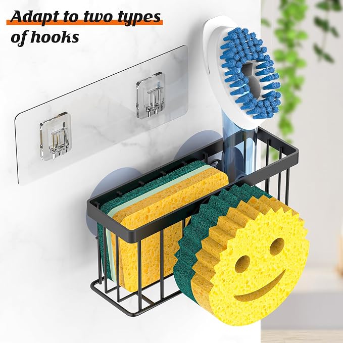 MURLONG Sponge Holder Smiley Face, Sink Organizer - Image 3