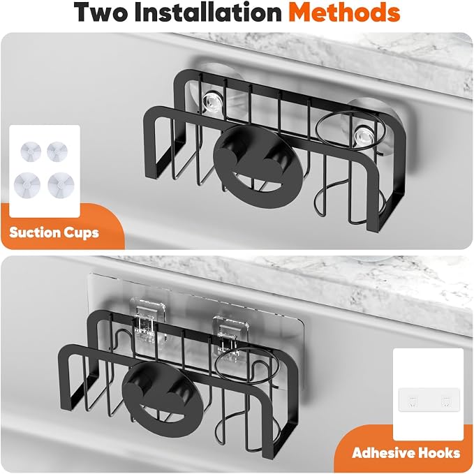 Sponge Holder for Kitchen Sink, Sink Caddy Organizer - Image 4