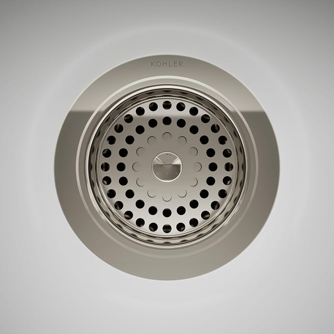 Kohler K-8803-SN 3-1/2"-4" Sink Strainler Basket Less Drain Nickel - Image 2