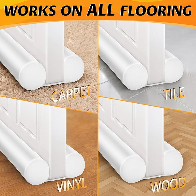 MAXTID Under Door Draft Stopper 36", Adjustable 30" -36", Large Front Doors | - Image 8