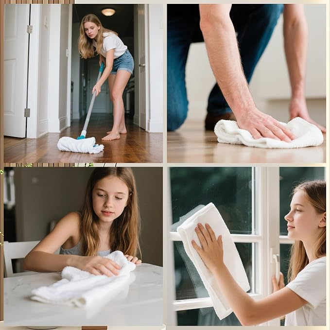 4 Pcs Extra Large Microfiber Cleaning Cloth, Lint and Streak Free - Image 7