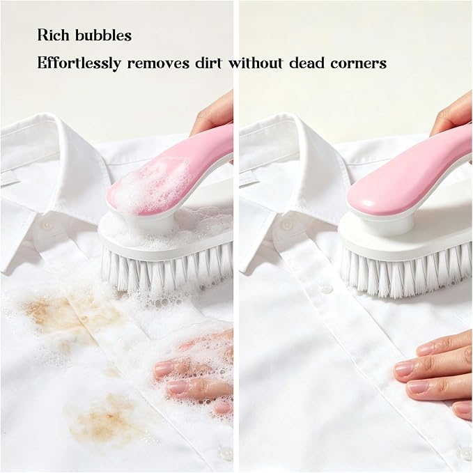 2 Pack Shoe & Laundry Cleaning Brush, Household Soft Bristle Scrubbing - Image 6