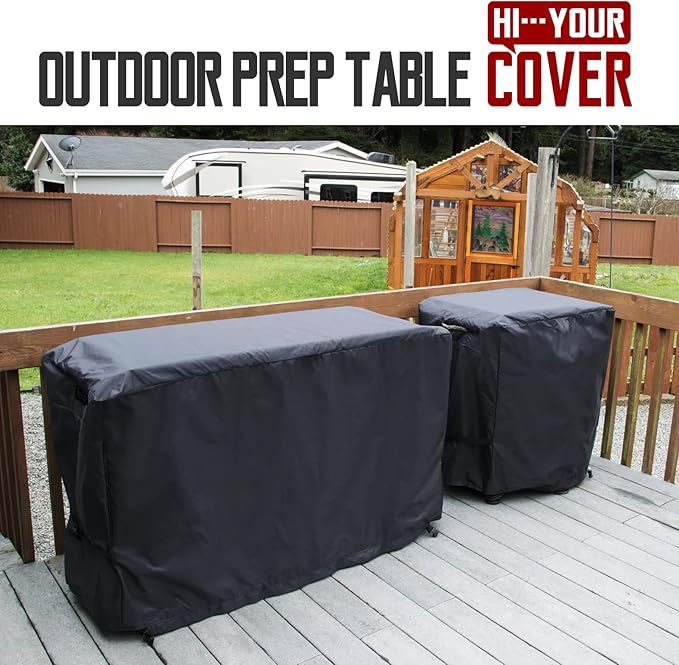 Prep Table Cover, Fits 52 inch Keter Unity XL Portable Outdoor Table,420D Tear-Resistant, UV Resistant, All Weather Protection Waterproof,52" L x 22" W x 36" H