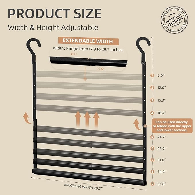 STORAGE MANIAC Adjustable Closet Rod - Image 2