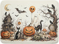 Giwawa Halloween Pumpkin Ghost Dish Drying Mat Black Cat Microfiber Dishes Pad by Giwawa