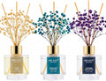 Reed Diffuser Set of 3, Clean Linen Ocean Mist&Sea Salt Lavender Eucalyptus Oil by Airkeep