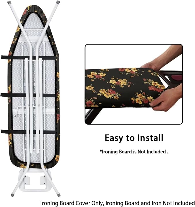 Floral Ironing Board Cover Elastic Edge - Image 4