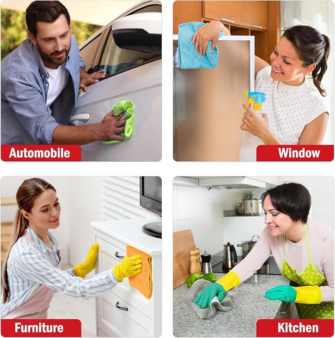 AIDEA Microfiber Cleaning Cloth 5 Pack, Microfiber Towels - Image 5