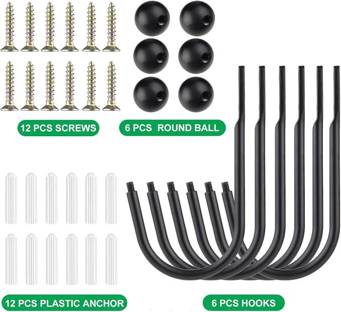 Curtain Holdbacks, Matte Black - Image 7