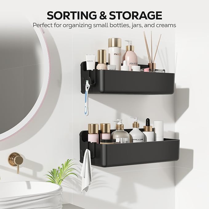 Nieifi Adhesive Shower Shelves, 2 Pieces - Image 8
