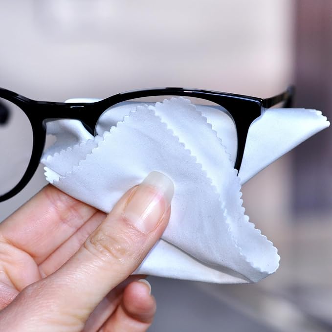 AAwipes Eyeglasses Cleaning Cloth Glasses Cloths 5.5"x5.5" 100pcs White | - Image 7
