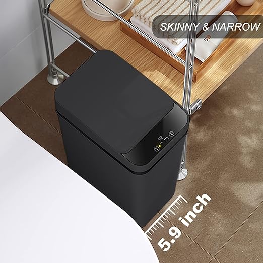 3 PACK - Bathroom Trash Can - 2.5 Gallon Automatic Trash Cans | Bedroom - Image 3