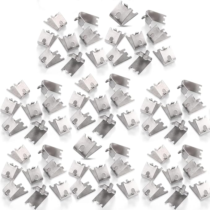 Hotop 64 Pieces 920158 Refrigerator Shelf Clips Freezer Cooler Shelf Support Commercial Replacement Rack Clips Buckles for Fridge Parts