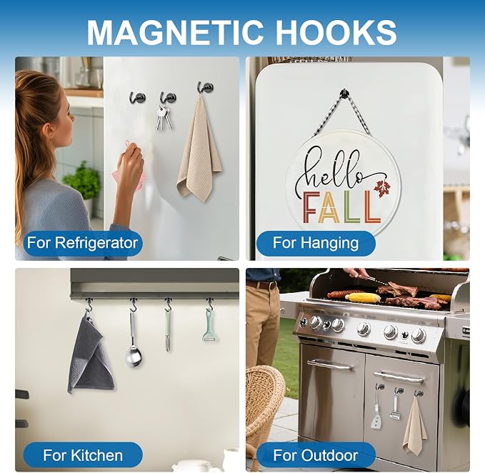 LOVIMAG Magnetic Hooks for Cruise Essentials 2026 Cabins Door 25 Pack-30LBS - Image 6