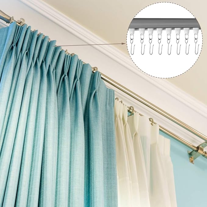 Jetec 180 Pcs Metal Curtain Track Hooks S Shaped - Image 5