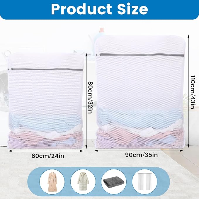 Dntorx 2 Pack Extra Large Mesh Laundry Bags - Image 2