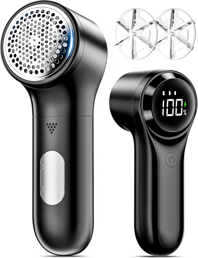 FrSara Fabric Shaver, Rechargeable Lint Remover, 3-Speed Electic Lint Shaver by FrSara