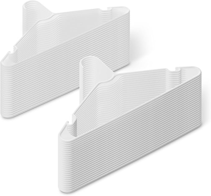 Amazon Basics Space Saving Plastic Clothes Hangers, Sturdy Closet Organizer by AmazonBasics