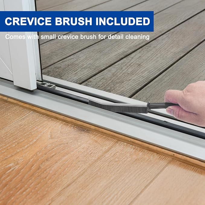 KeFanta Deck Brush with 56" Long Handle, 2 in 1 Floor Scrub Brush | Stiff - Image 5