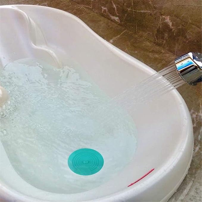 tifanso 2PCS 6" Silicone Bathtub Drain Stopper & Hair Catcher - Image 6