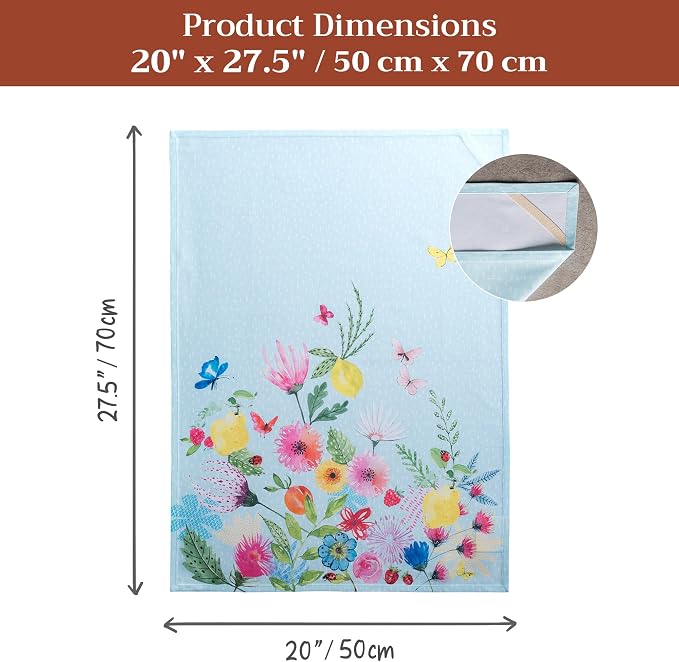 Maison d' Hermine Kitchen Towels Set of 3 Reusable 100% Cotton 27.50" x 20" - Image 7