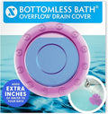 SlipX Solutions Bottomless Bath Overflow Drain Cover Accessory, Warmer Soak by SlipXSolutions