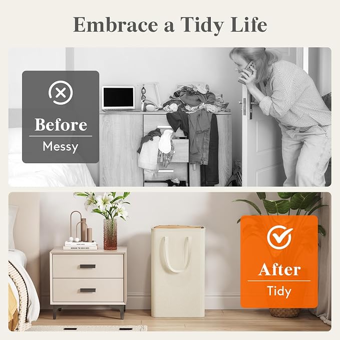 Lifewit Slim Collapsible Laundry Basket - Image 6