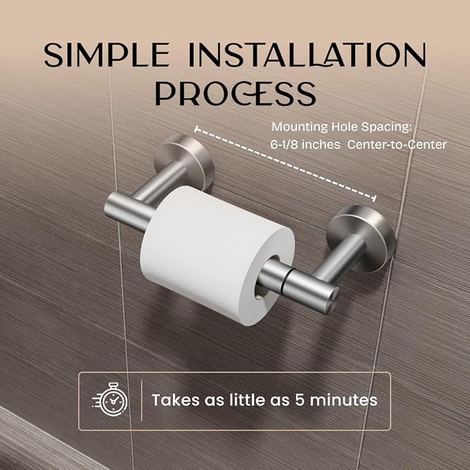 Day Moon™ Toilet Paper Holder Wall Mount, Modern Roll Holder - Image 5