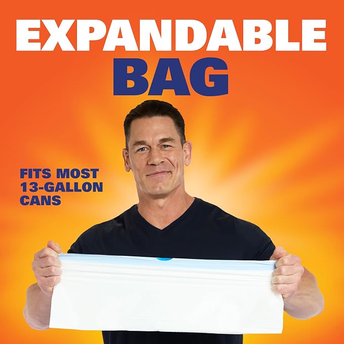 Hefty Ultra Strong 13 Gallon Trash Bags, Tall Kitchen TrashBags 13 Gallon Size - Image 7