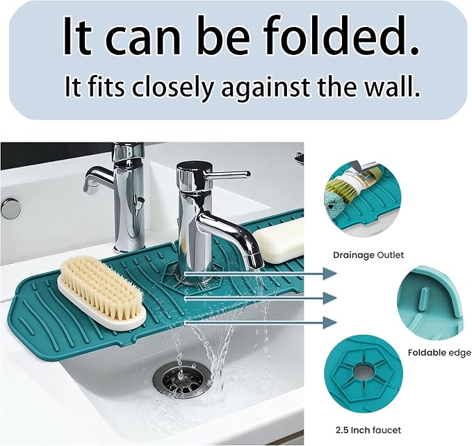 1 PCS Kitchen Sink Faucet Mat - Image 6