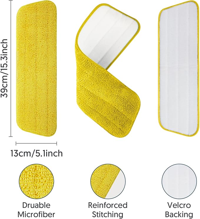 Washable Mop Pads for Swiffer PowerMop: Microfiber Wet Mops Refills 7 Pack - Image 3