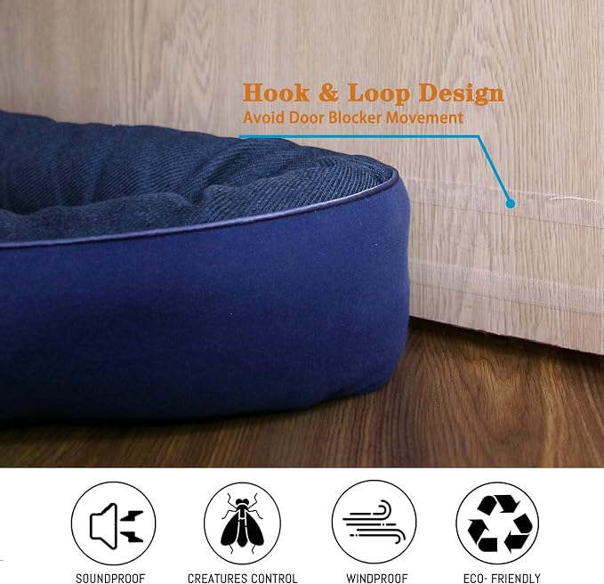 TORRAMI 36" Door Draft Stopper Under Bottom Insulation Noise Air Stopper 2.1LB - Image 4