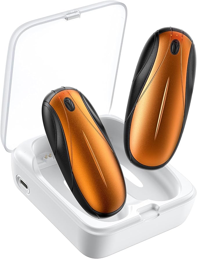 Hand Warmers Rechargeable 2Pack,14000mAh Electric Hand Warmers with Charging Case,Quick Charge Portable Heater,Gifts for Christmas,Winter,Outdoor,Camping,Hunting Accessories