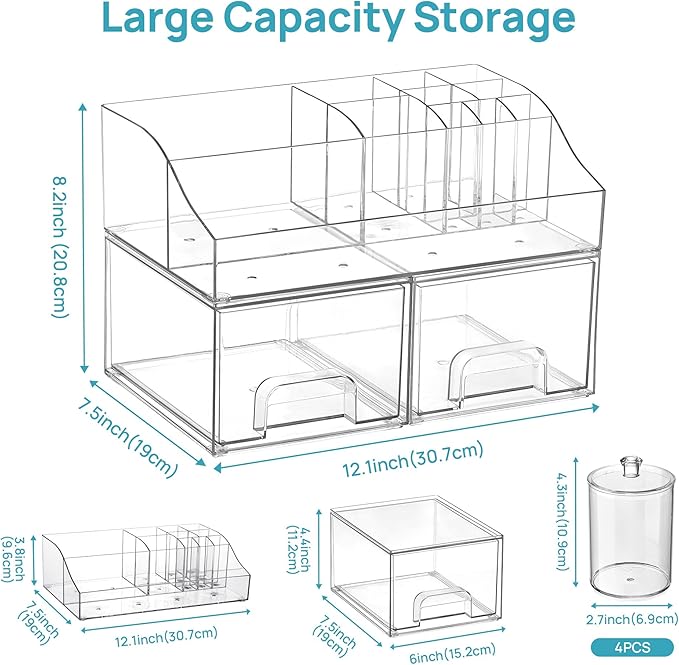 Vtopmart 7 PCS Bathroom Countertop Organizer - Image 2